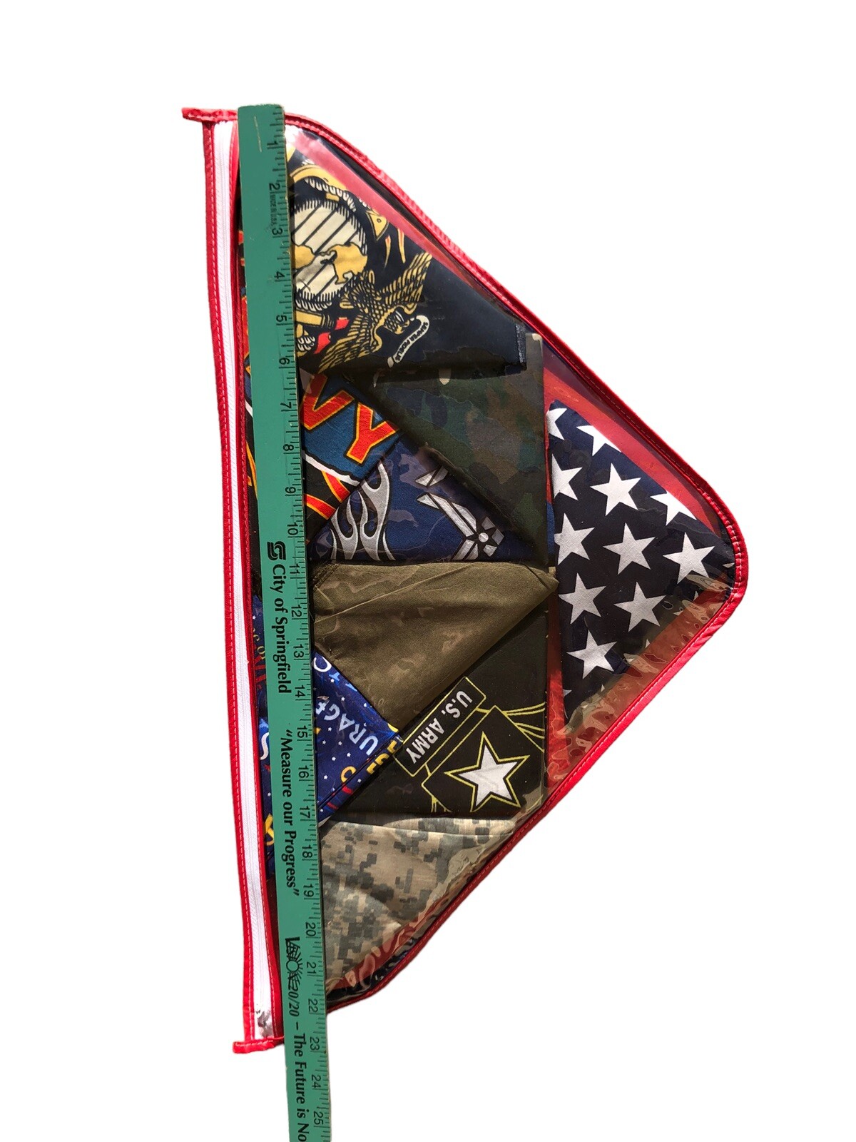 Handmade Patriotic Veteran Flag Display Army Navy Marines Vietnam War Bandana