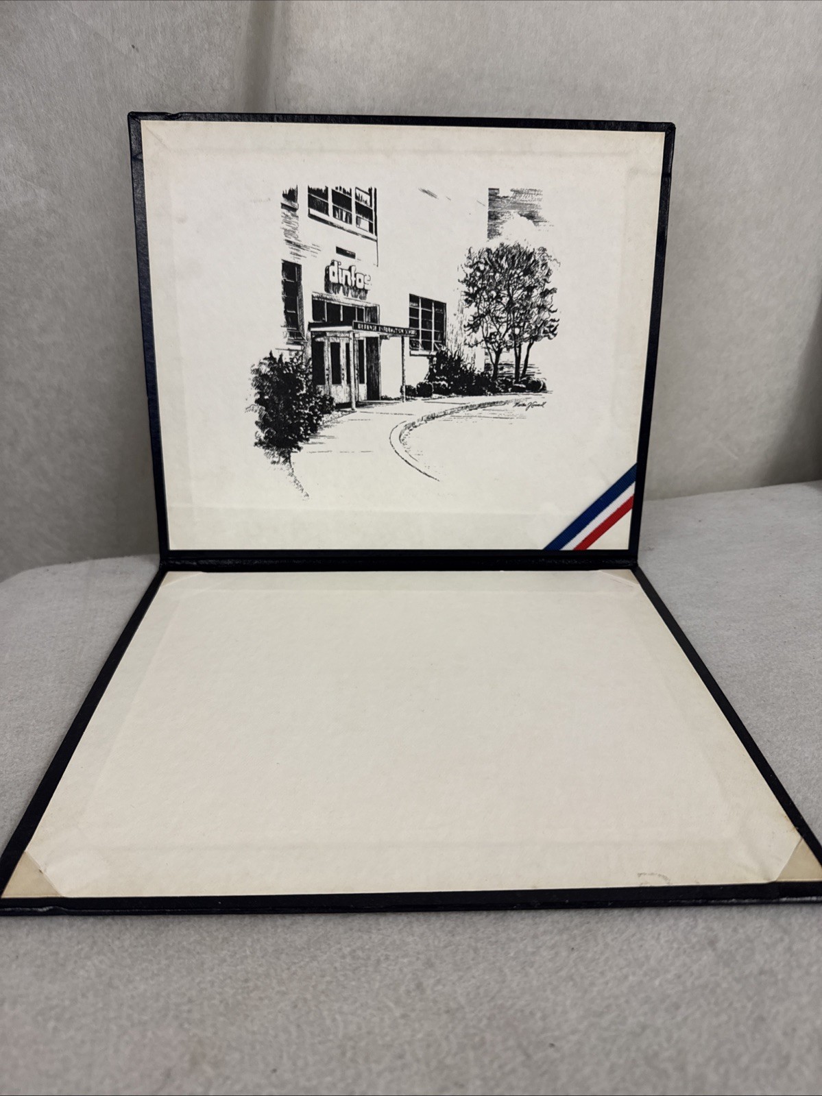 Vintage Defense Information School Certificate Holder