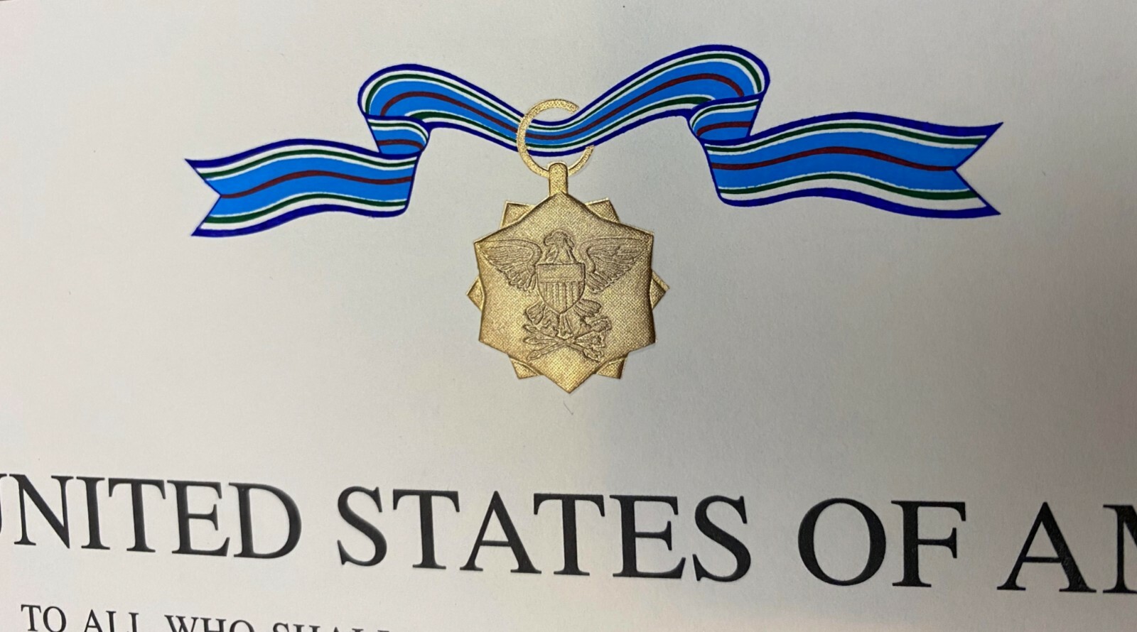 Joint Service Achievement Medal (JSAM) Citations (Certificate) – BLANK