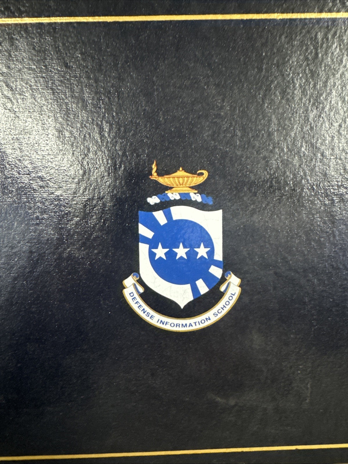 Vintage Defense Information School Certificate Holder