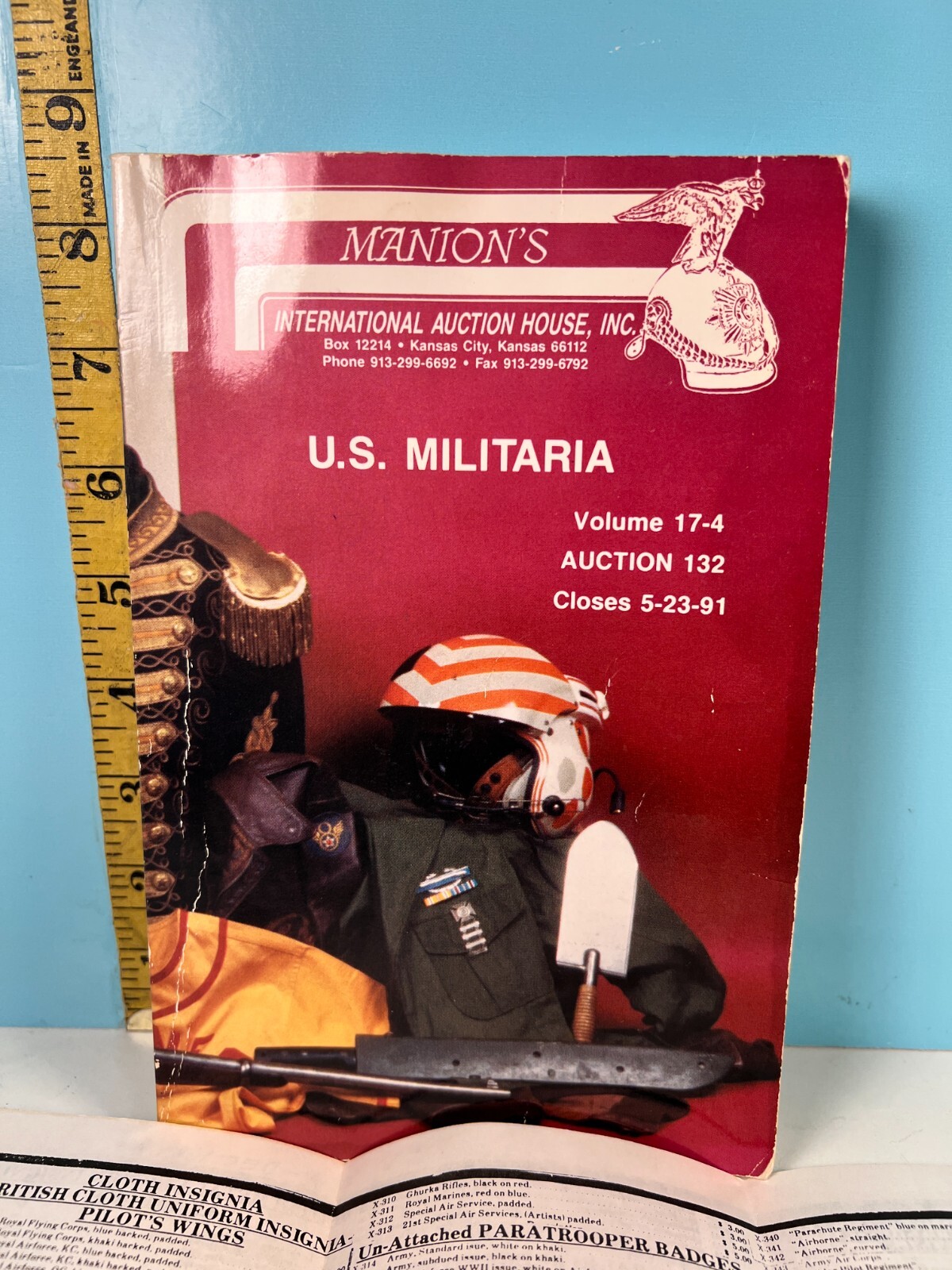 1991 Mention’s U.S. Militaria Vol 17-4 Auction 132 Book