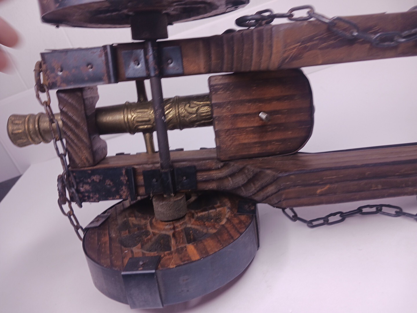 Vtg Artilleria Luis XV Siglio XVIII Replica Wood Display Cannon 14.5″ 9″ Barrel