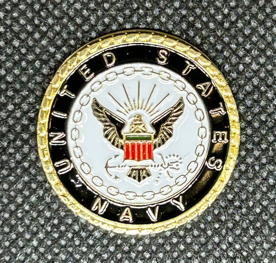 United States Navy 30mm (1-1/5″) Metal Adhesive Medallion