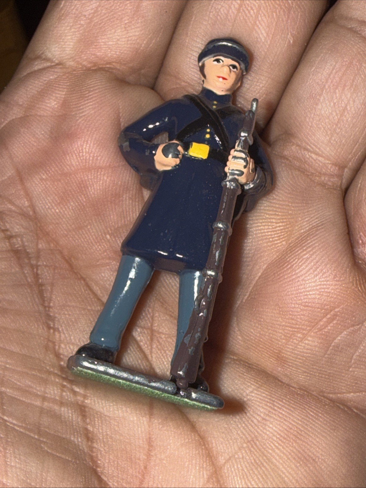 Americana Civil War Union Infantryman Hand Painted Metal Toy Soldier Figure