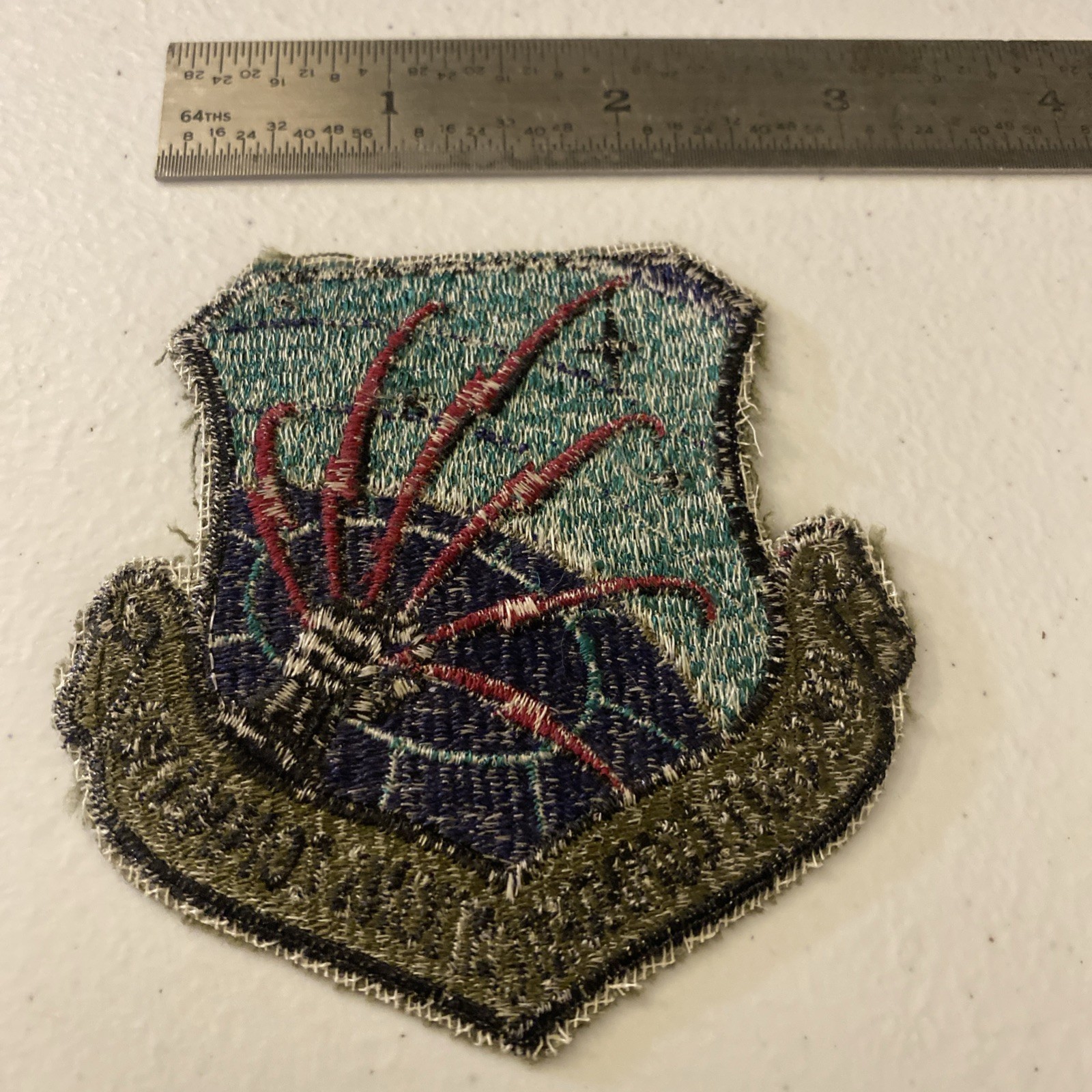 Air Force Communications Command Patch – Vintage Embroidered Sew‑On Insignia
