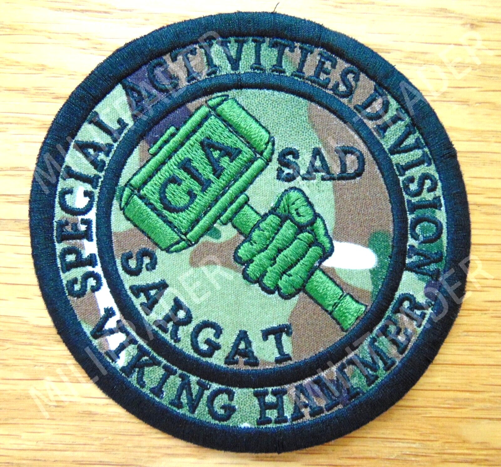 CIA Special Activities Division SAD Sargat Iraq Patch (Iron-on) Camo