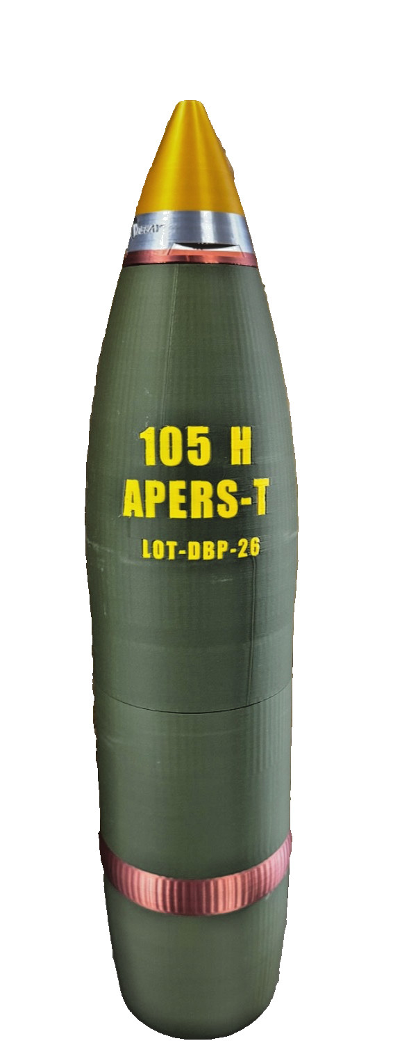 105mm Artillery Shell Piggy Bank Military Style Desk Display Coin Bank