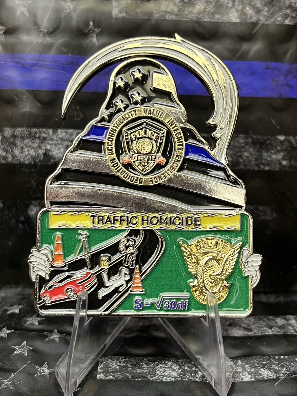Davie Police Department Traffic Homicide Challenge Coin
