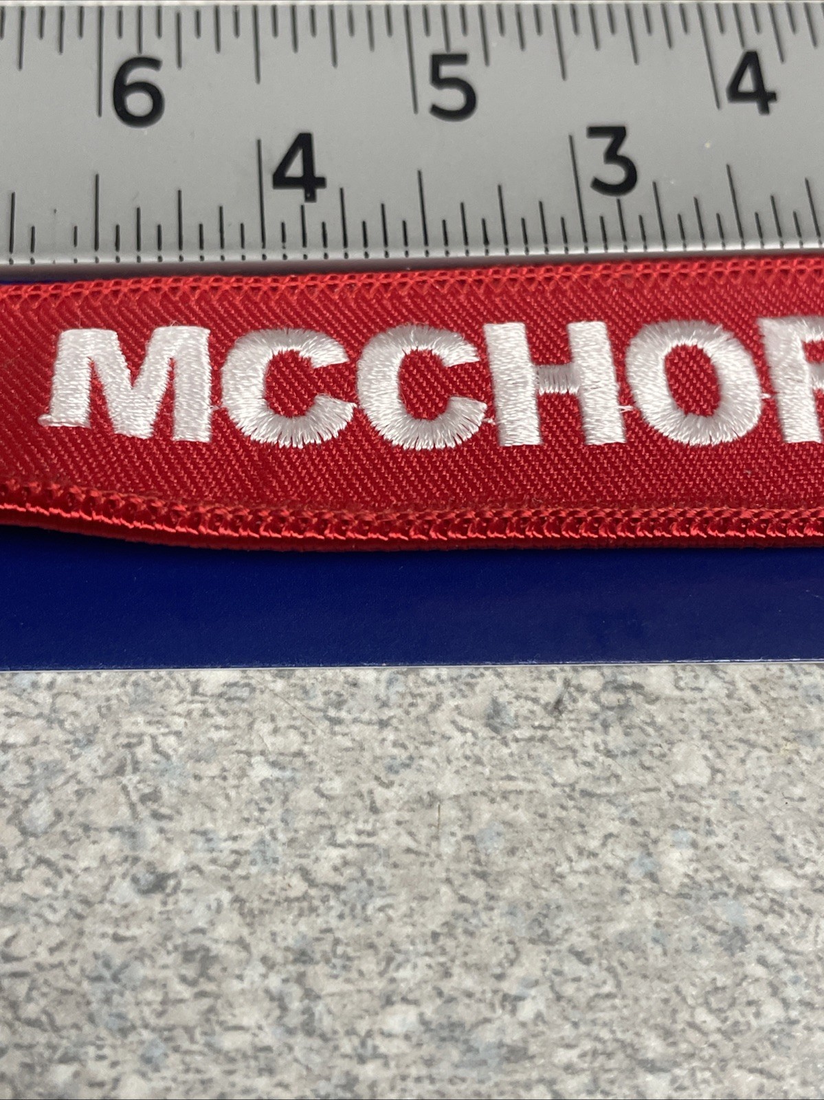 Keychain – Red – McChord AFB WA – New Keychain