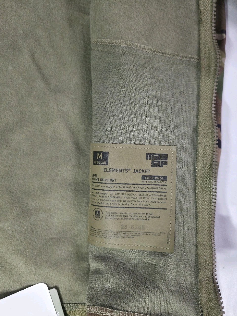 Massif Elements FR Jacket FREE IWOL OCP Multicam Camo Medium Regular New