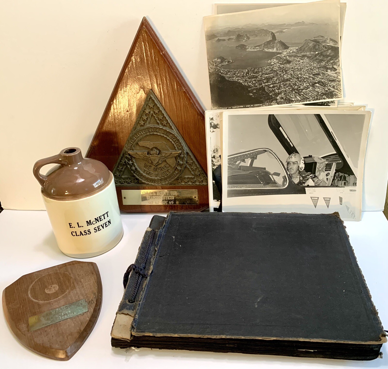Vintage Military Lot 1949-60s Photos Album Awards USNTPS Navy