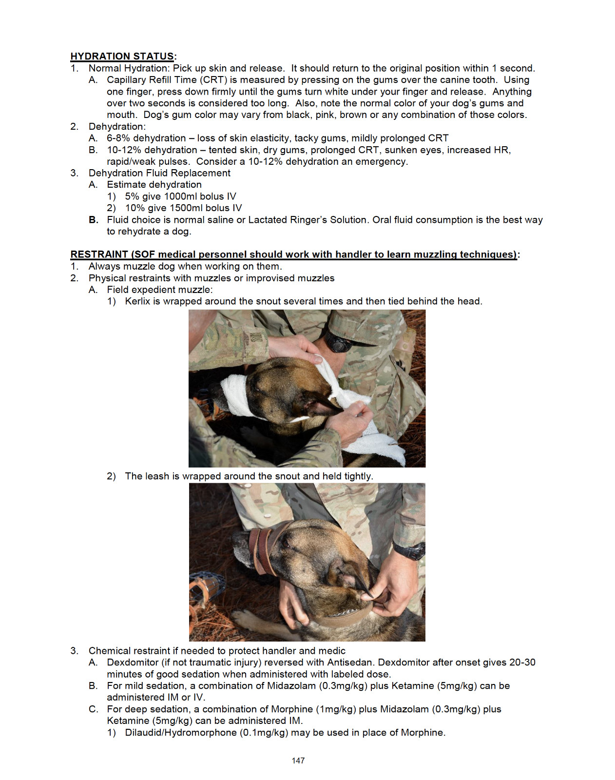 394 Page 2016-19 K-9 Working Dog Canine Tactical Combat Casualty Care TCCC on CD