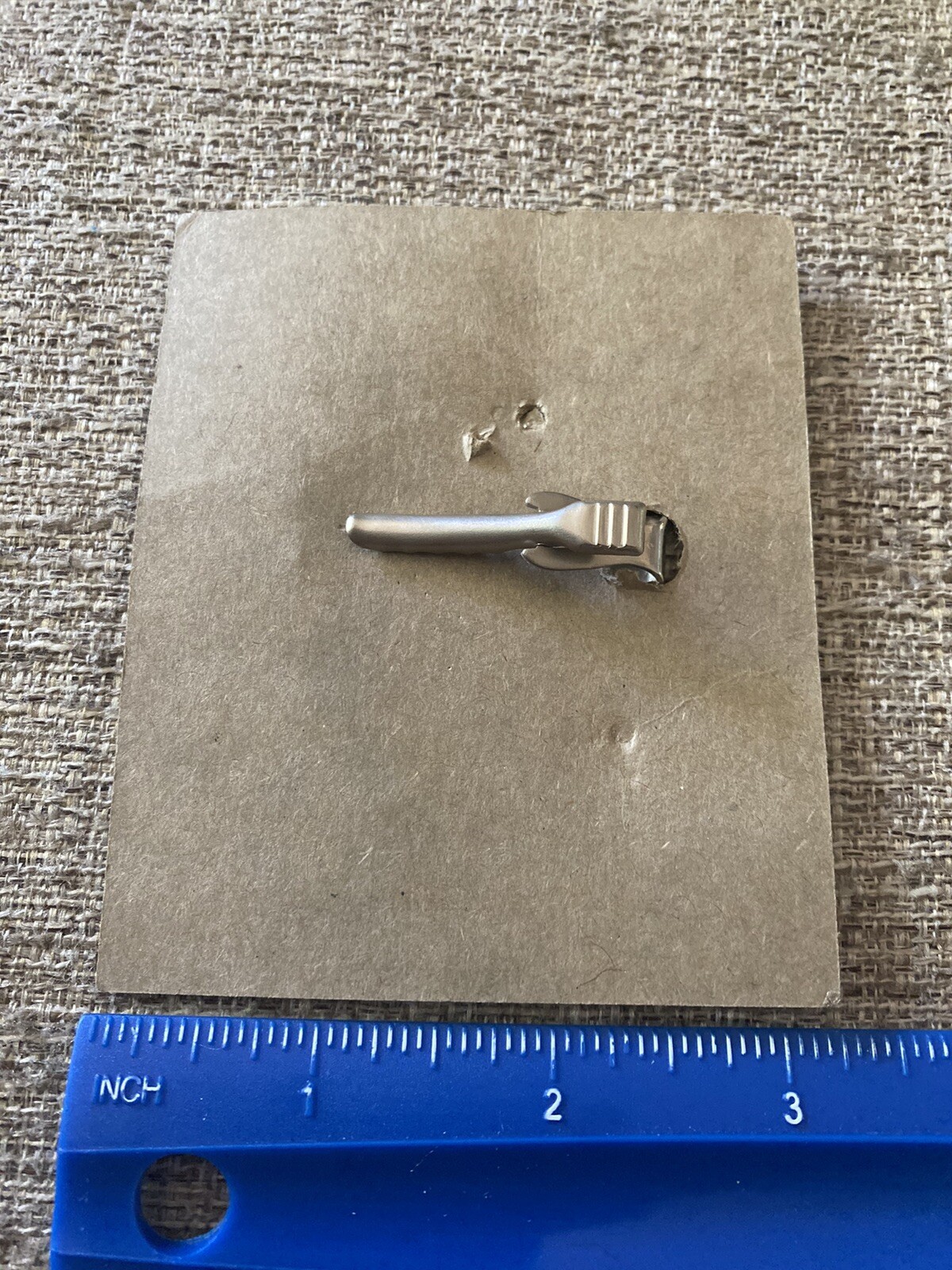 NOS Meyer Military Silver Tone Clip Tie Tac Holder Unknown US Air Force INV9856