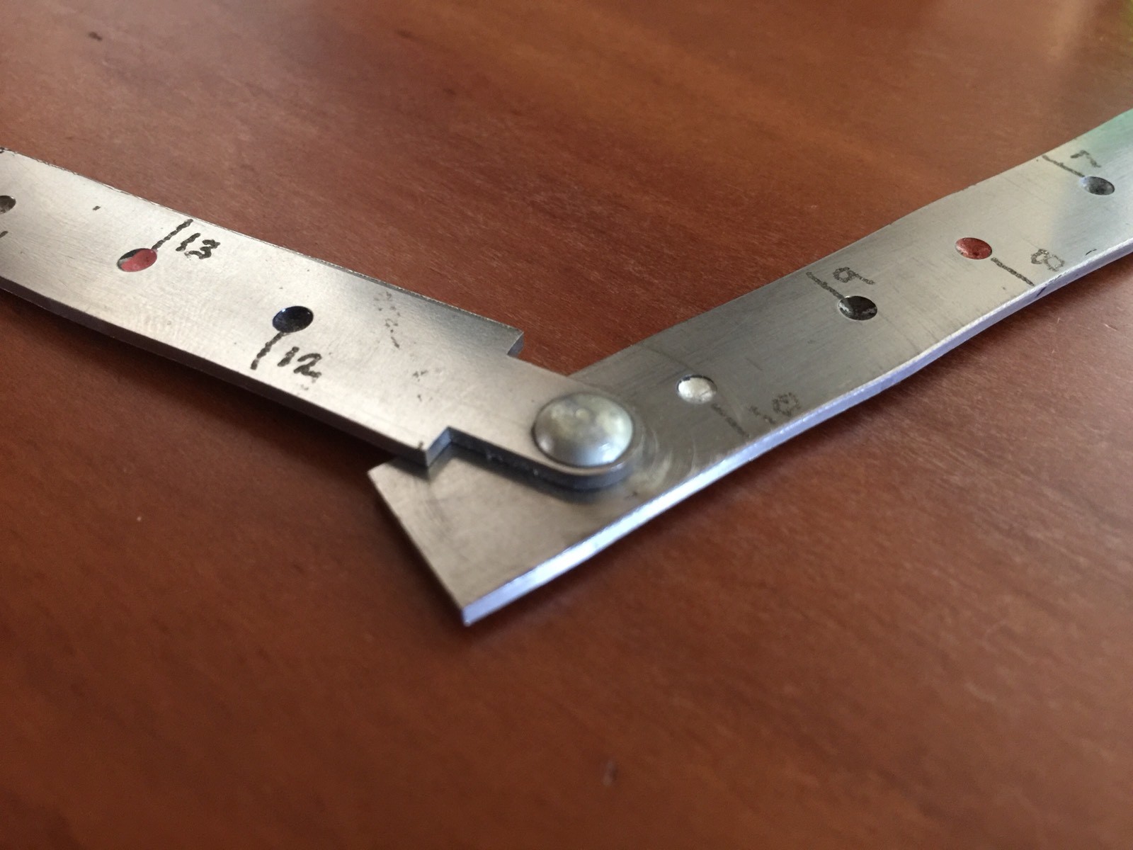 Military Special Use Steel Ruler Unknown Origins/Markings CV-A Prop Navy Aero