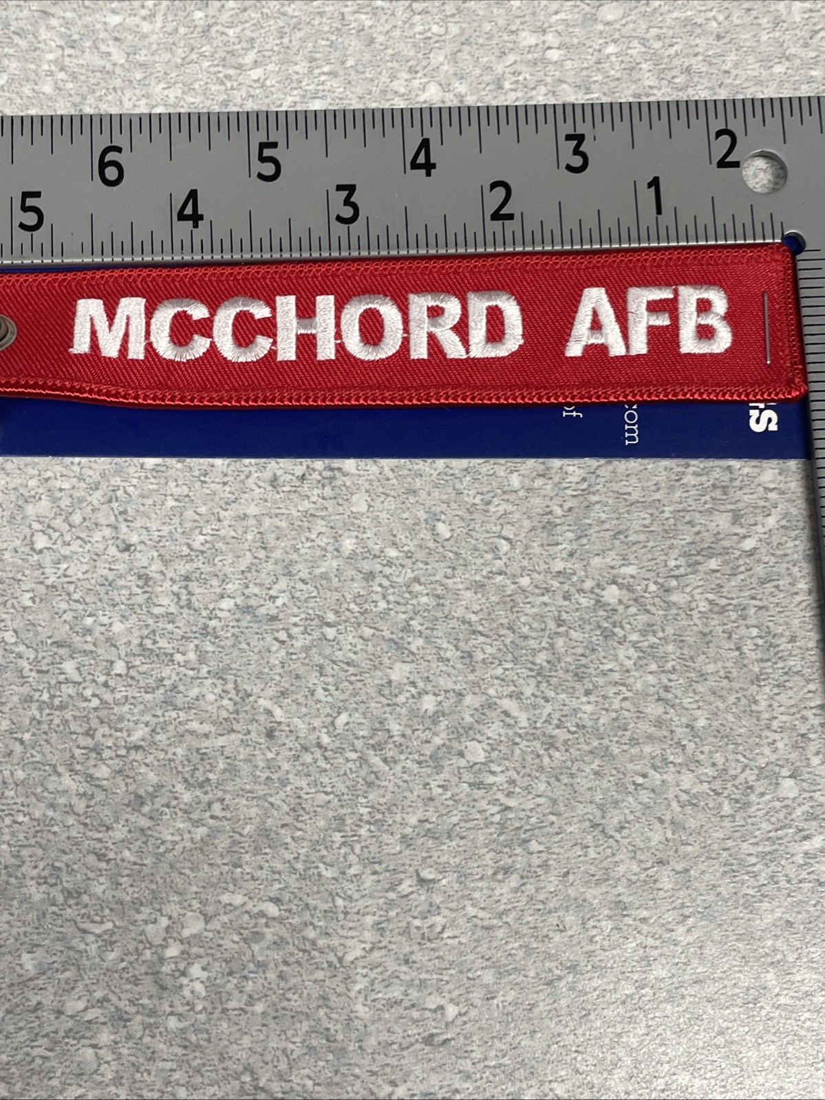 Keychain – Red – McChord AFB WA – New Keychain