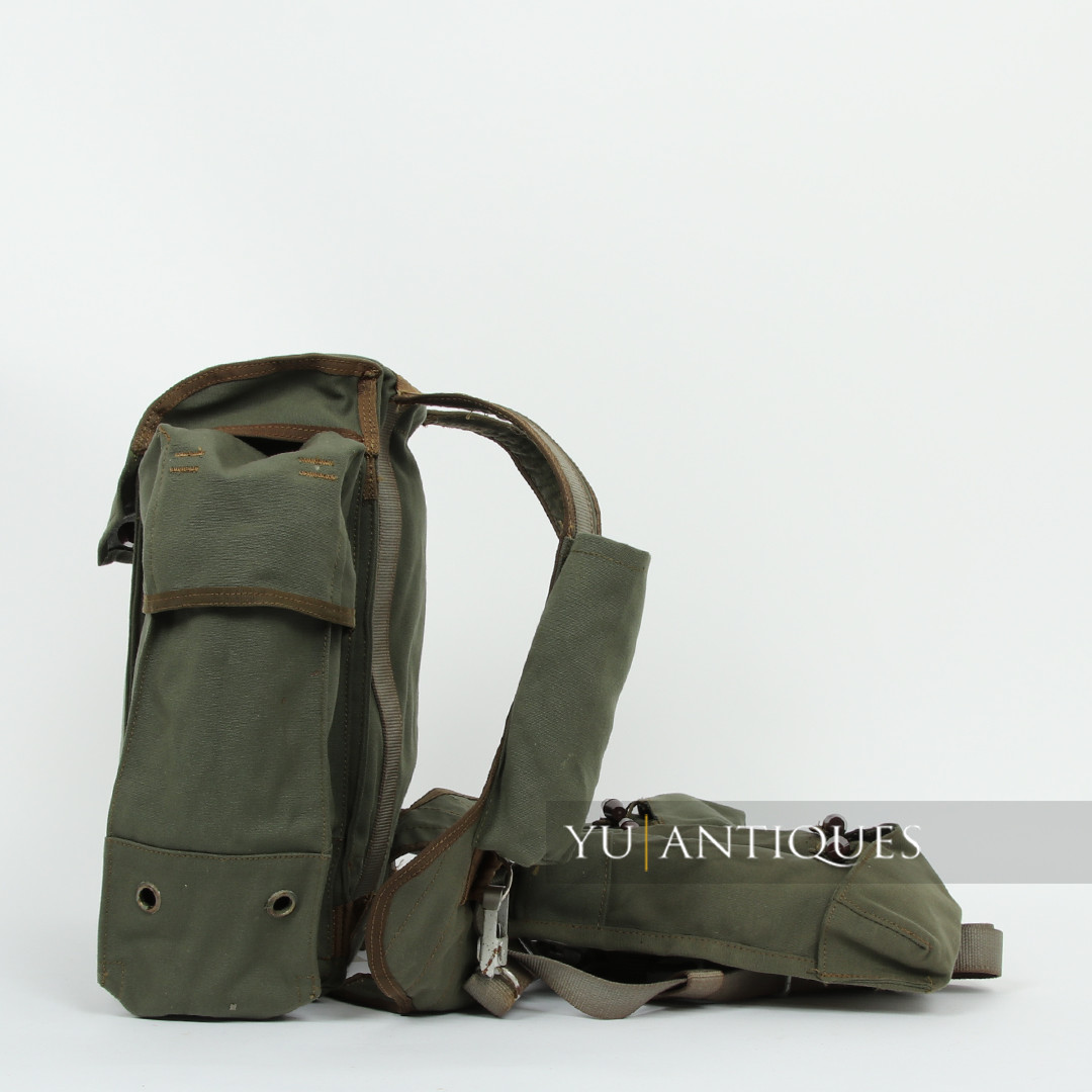 Vintage Genuine Yugoslavia Serbia Paratrooper 63rd Brigade Parachute Backpack