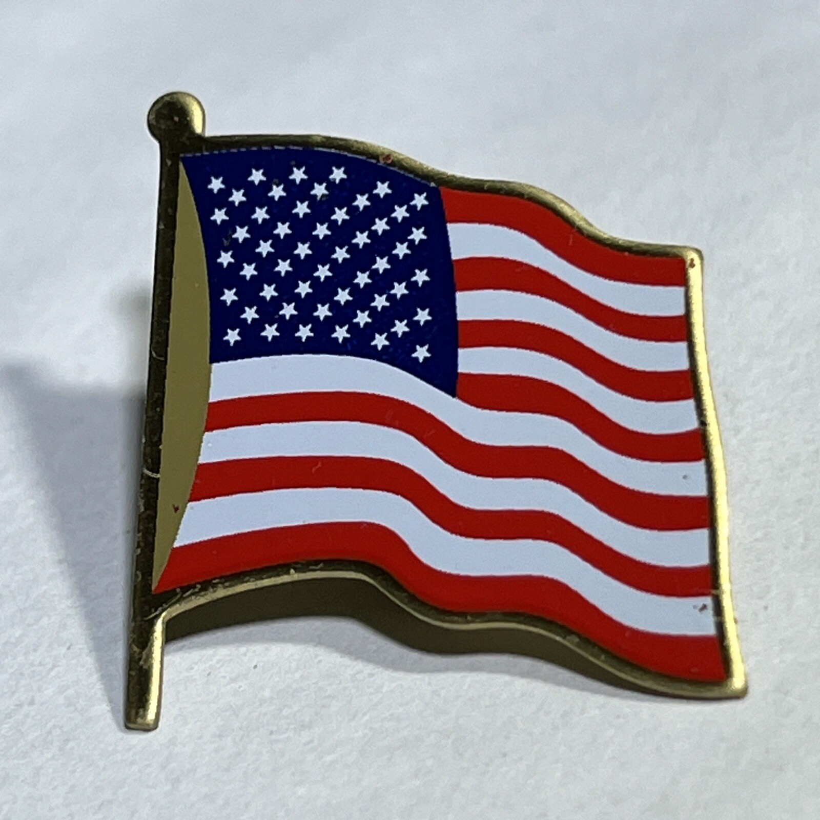 American Flag United States USA Patriotic America Enamel Lapel Hat Pin Pinback