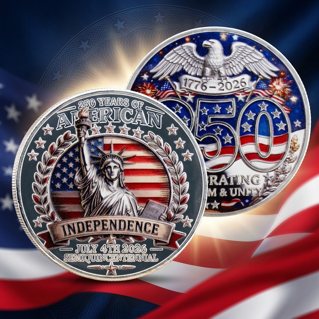 250th Anniversary USA Commemorative Coin Statue of Liberty Gift New Collectable