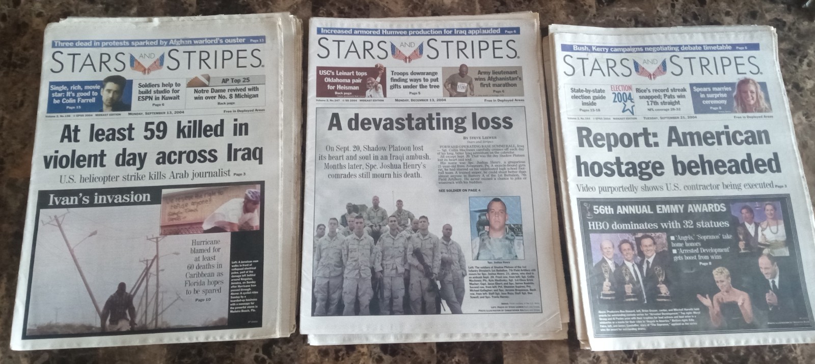 Early 2000’s Iraq War Stars & Stripes / Desert Voice 100+ Editions, HUGE LOT!