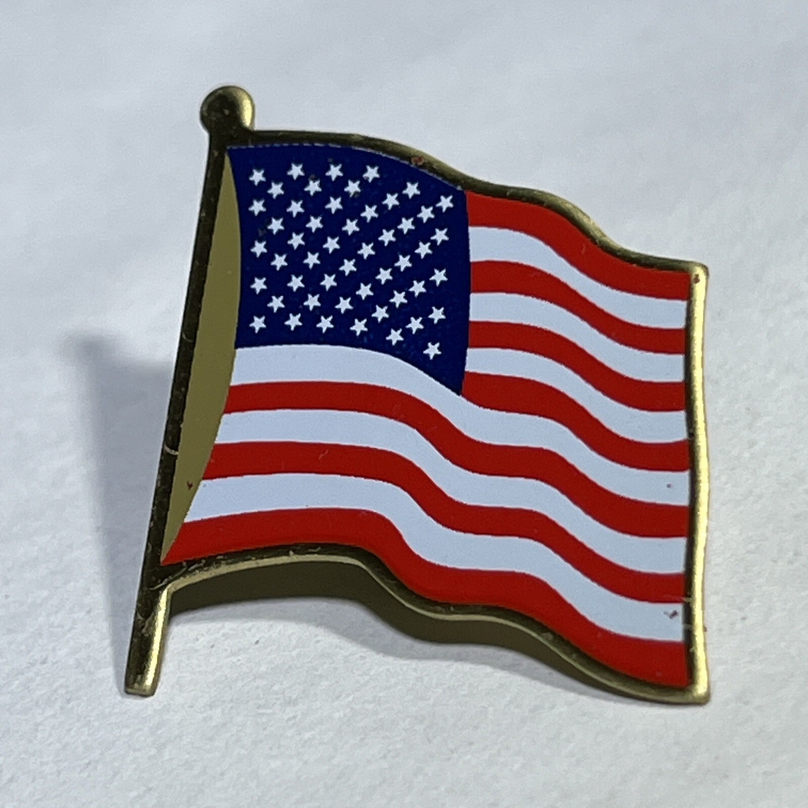American Flag United States USA Patriotic America Enamel Lapel Hat Pin Pinback