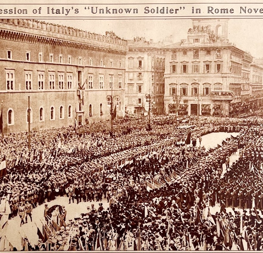 Funeral Parade Italy Unknown Soldier Rome 1920s WW1 Military March GrnBin2