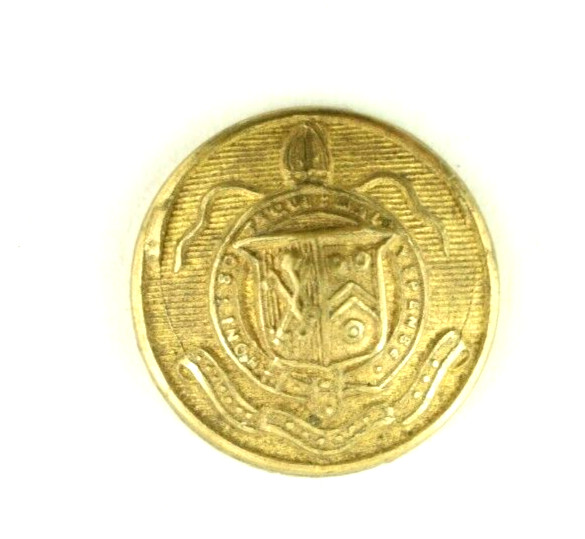 19th C. British Unknown Crest Seal 1 Piece Vintage Uniform Button N2B
