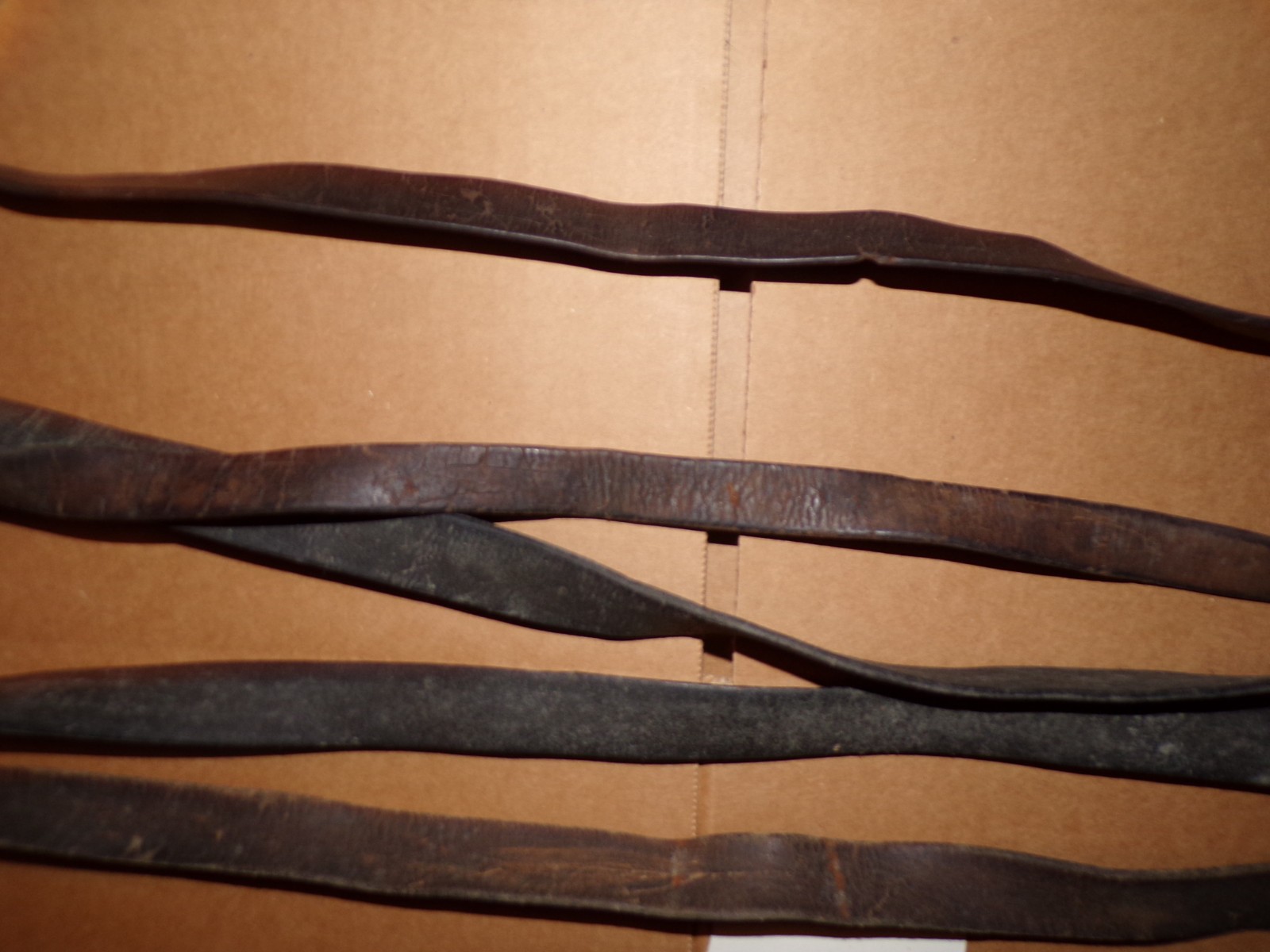 Lot of 5 Brown Leather Finn Mosin Slings m39 strap only incomplete no stud