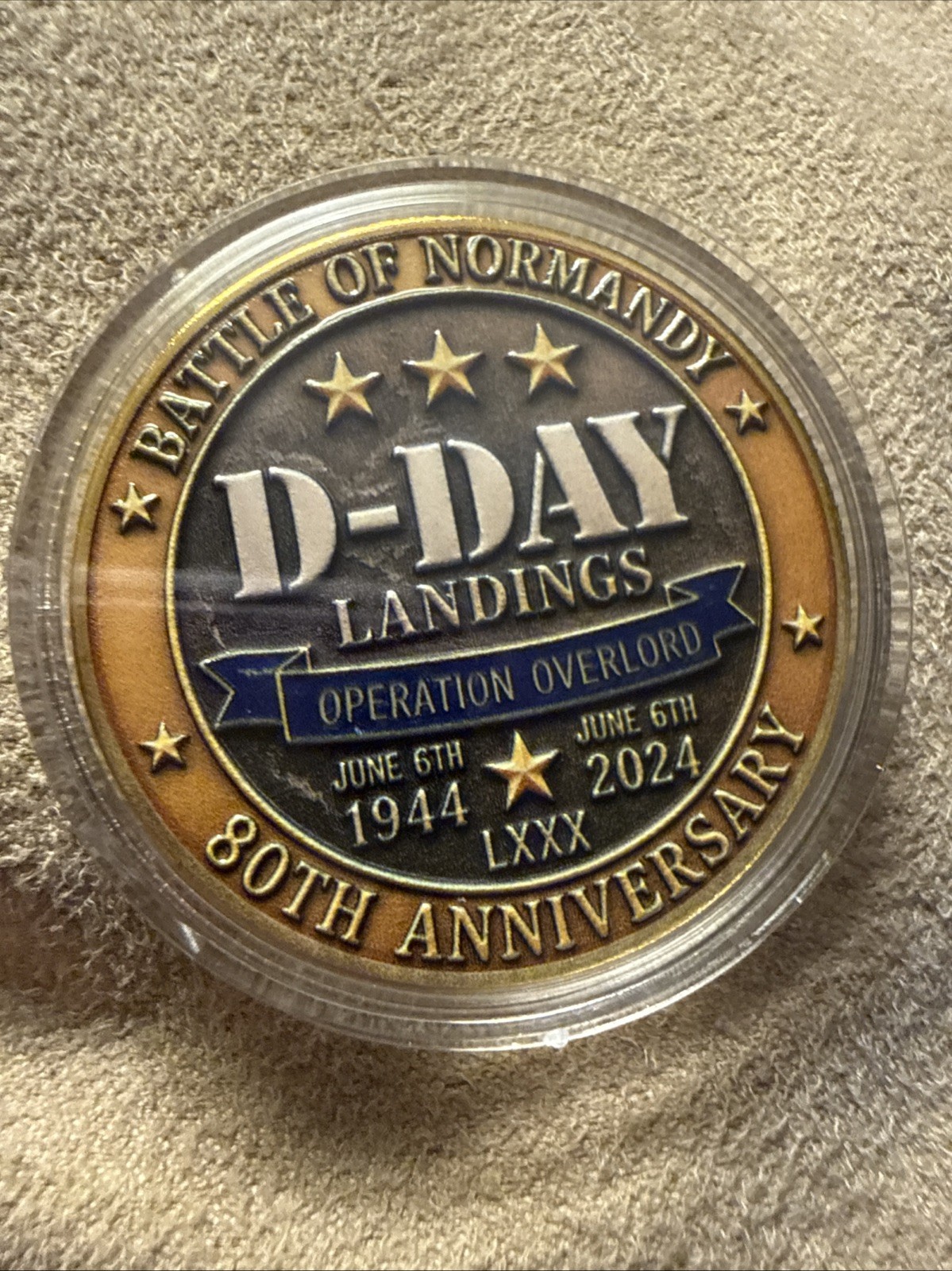 D-Day Landings 1944-2024 “80th Anniversary” Collectible Coin