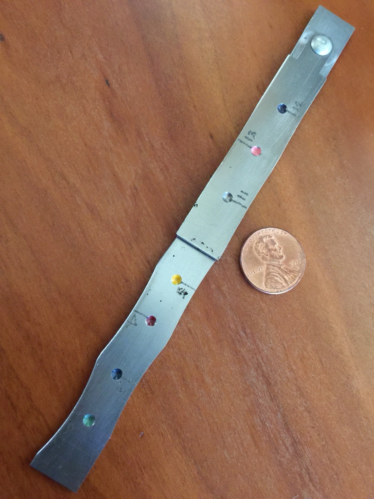 Military Special Use Steel Ruler Unknown Origins/Markings CV-A Prop Navy Aero