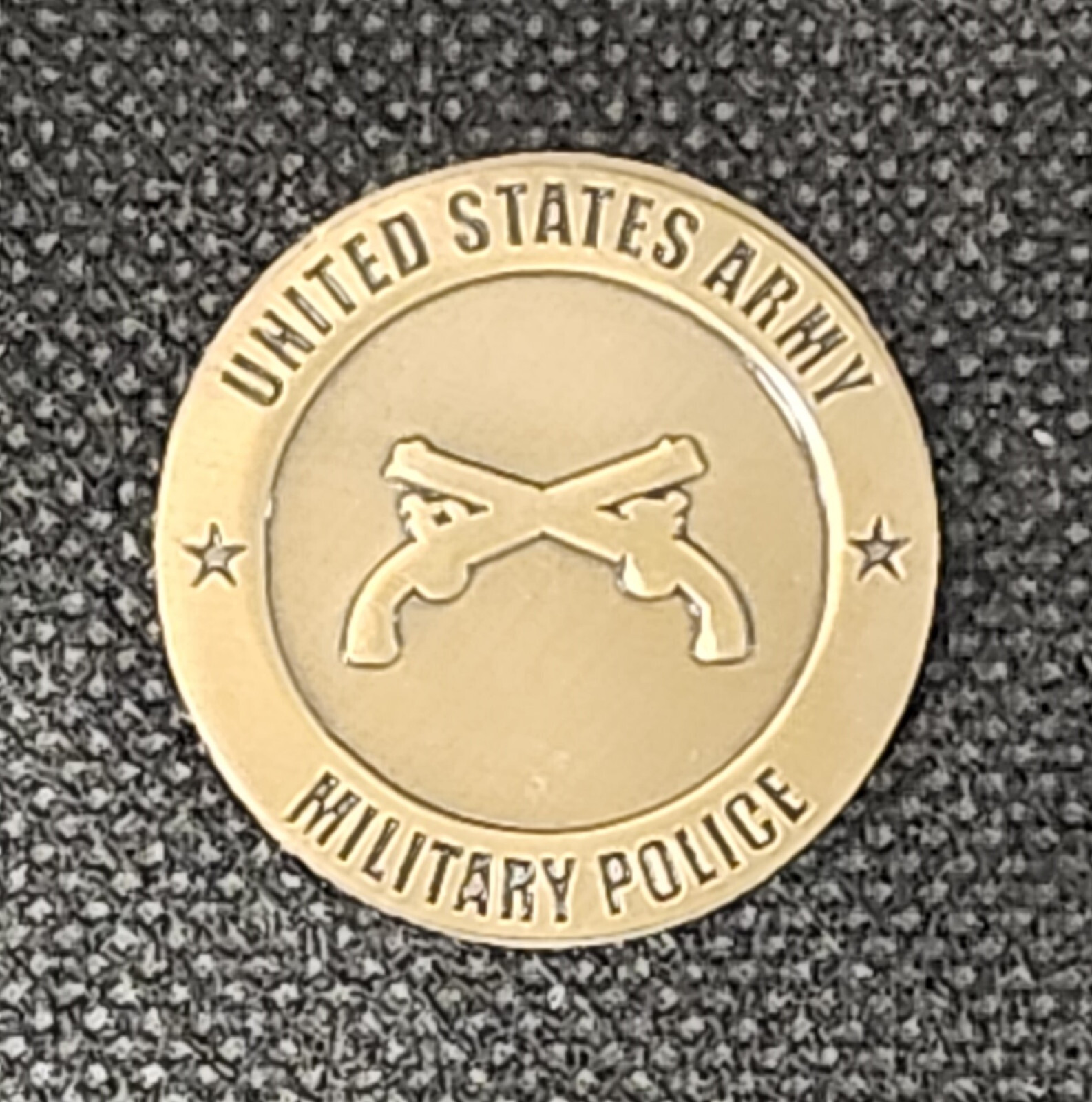 Metal United States Army Military Police 1-1/4″ Adhesive Medallion