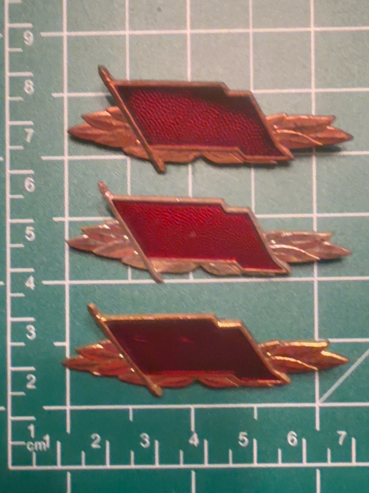 DDR East German Kampfgruppen Bestenabzeichen Badge Set Gold Silver Bronze GDR