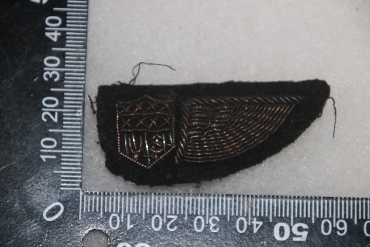 COPY WW1 – 1920’S US AMERICAN OBSERVER PILOT WING BULLION WIRE