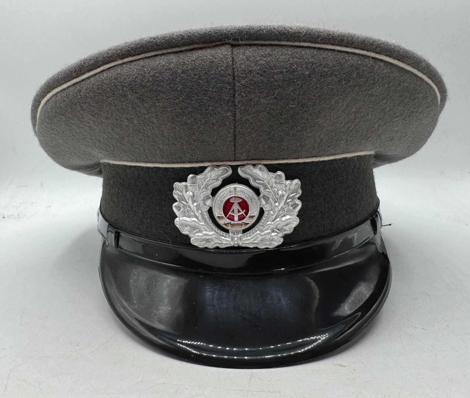 Vintage East German Army Enlisted Ranks Visor Cap Uniform Volksarmee NVA Size 56