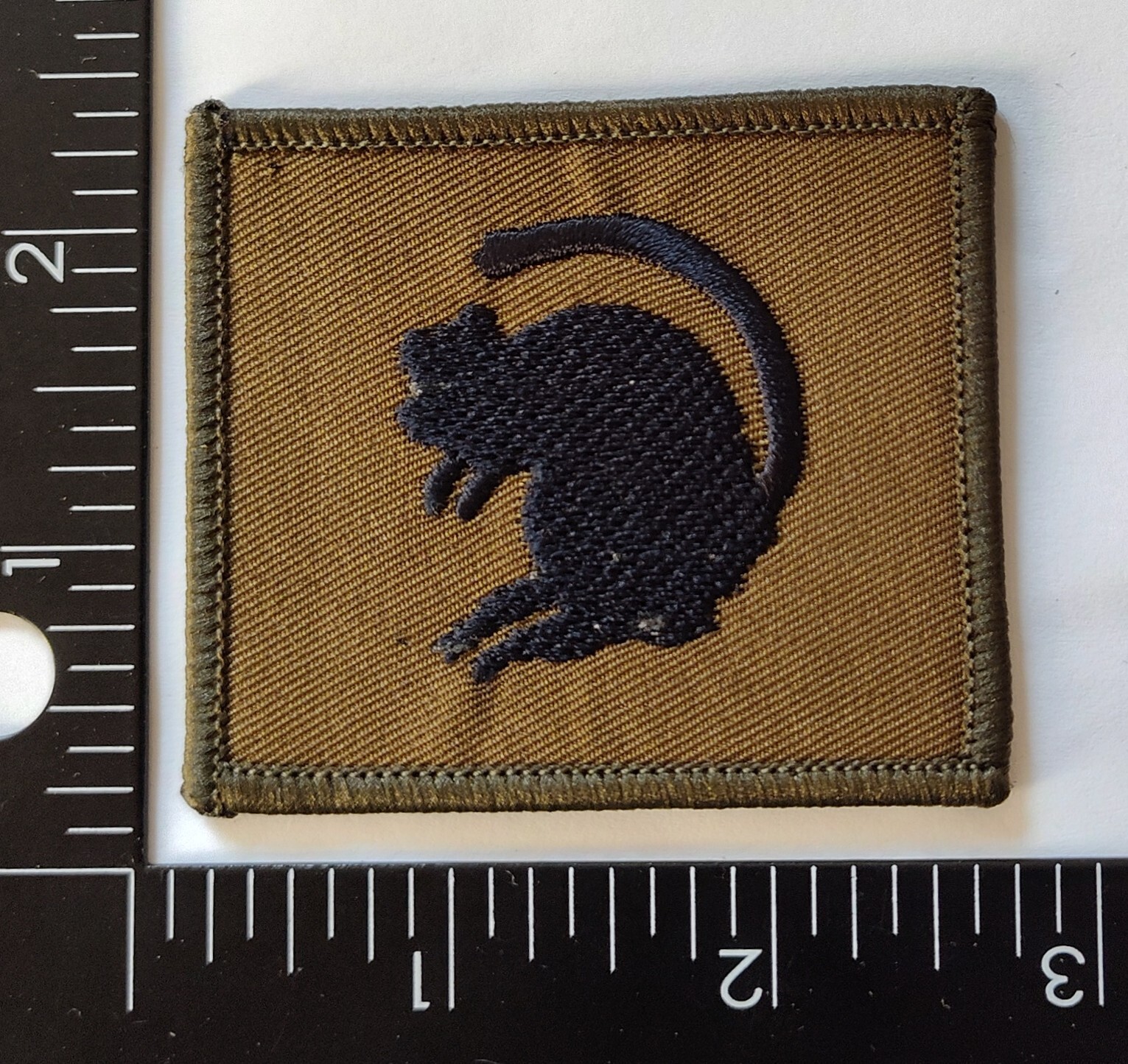 4th Armoured Brigade TRF Patch Black on Olive Left Arm Sew On High Quality Patch
