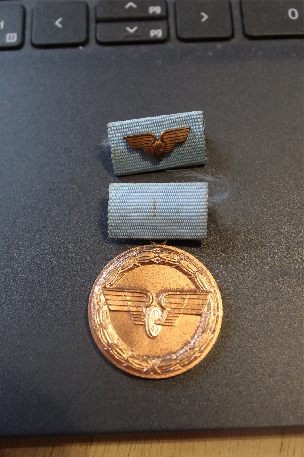 GERMANY REICH RAILWAY FAITHFUL SERVICE MEDAL – POST WAR – EAST GERMANY