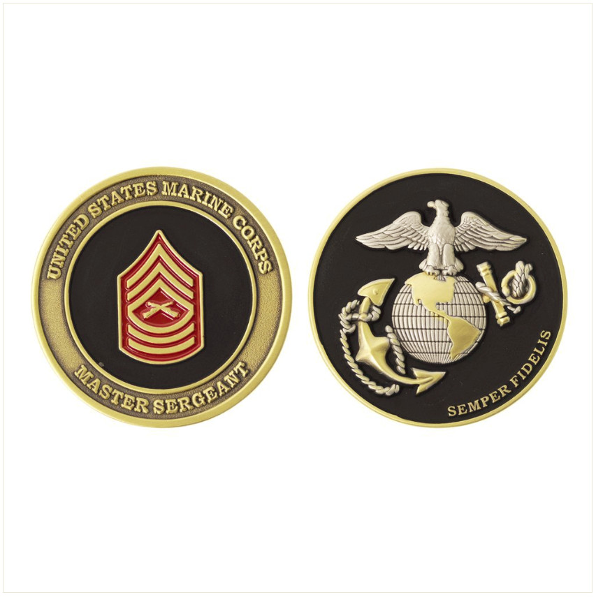 Vanguard MARINE CORPS COIN: MASTER SERGEANT 1.75″