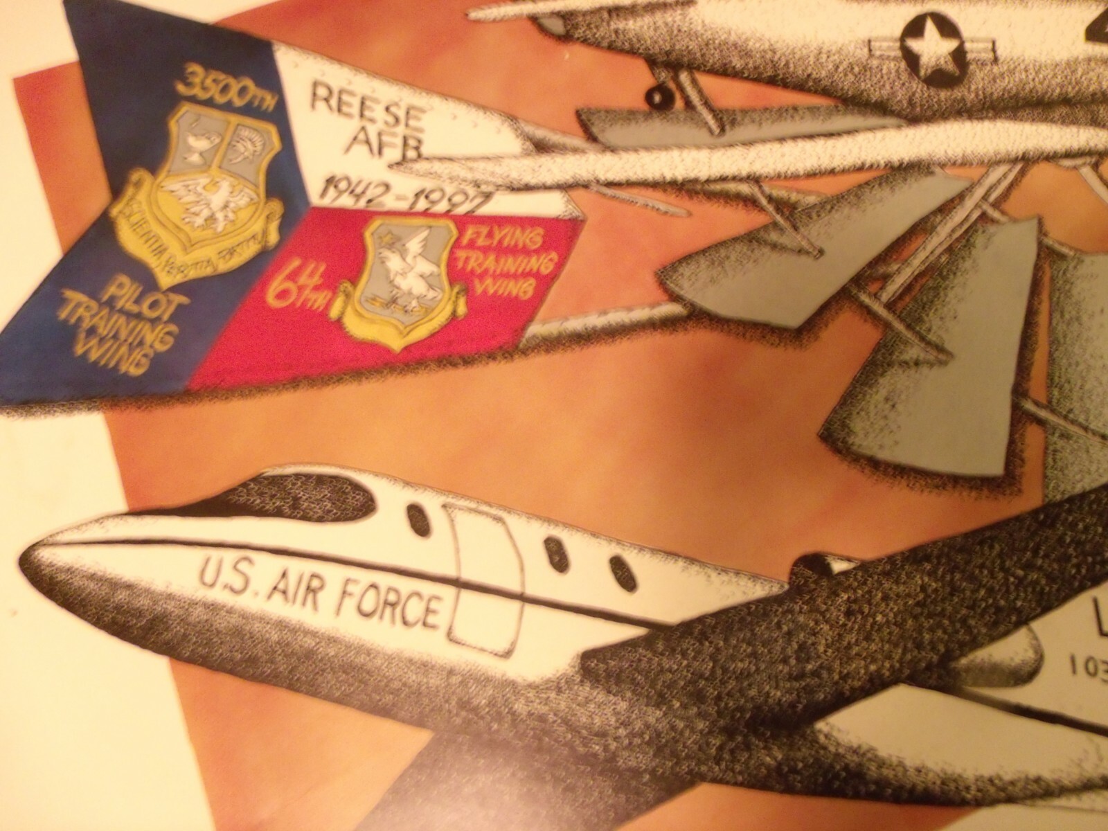 Chuck Wild Limited edition Print “In Memory of Reese AFB” signed and numbered