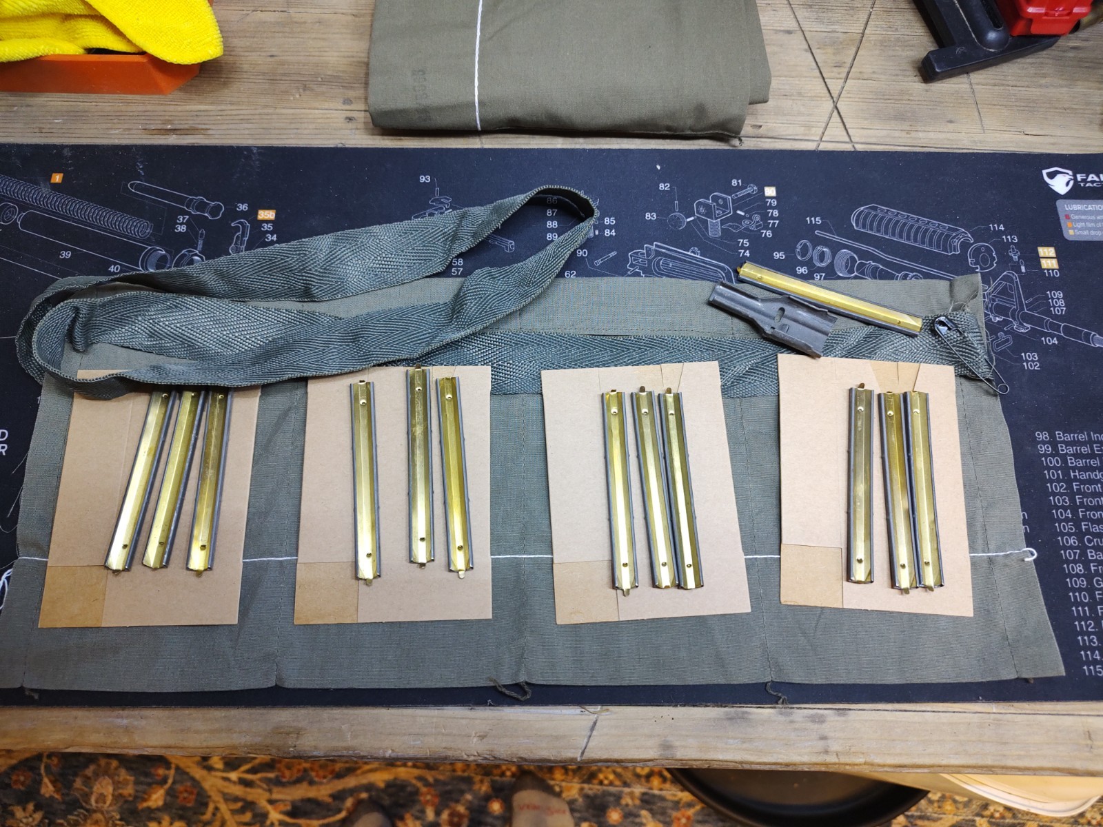 Bandolier 4-Pocket USGI Bandolier Repack Kit w/ New Cardboards