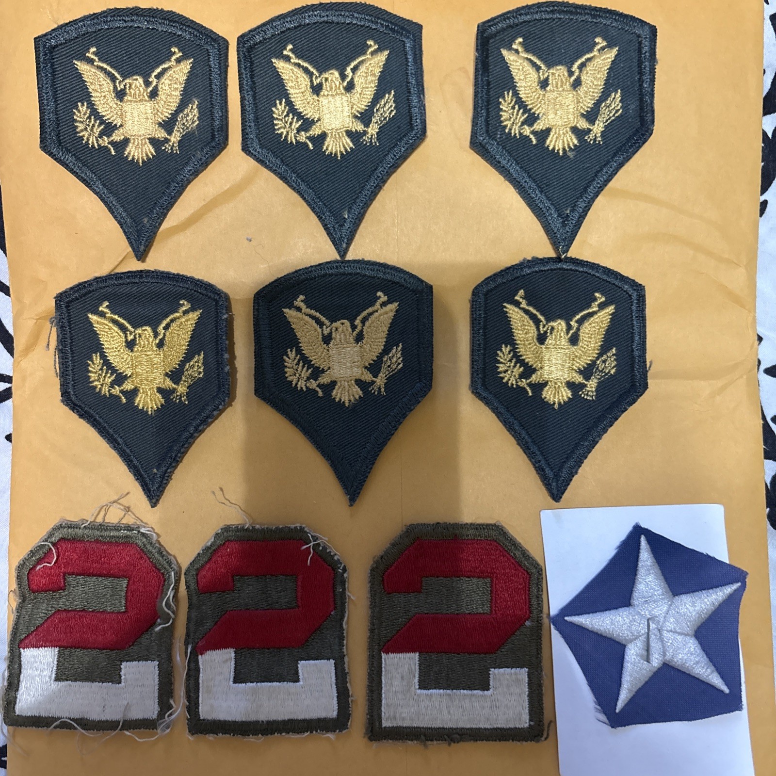 Millitary Various Patch Collection (10 Pc Lot) See Pics For Actual Patches