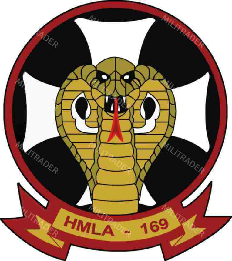 USMC Helicopter Attack Squadron 169 (HMLA 169) 3″ Decal Sticker