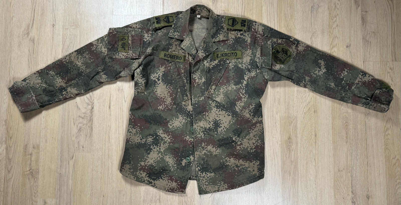 Columbian Ejercito Army Military Jungle Digital Camo Jacket Shirt MANY SIZES