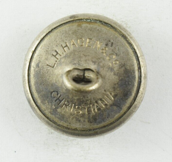 Early Norway Army Lion Crest Uniform Button Vintage Original 5 L7C