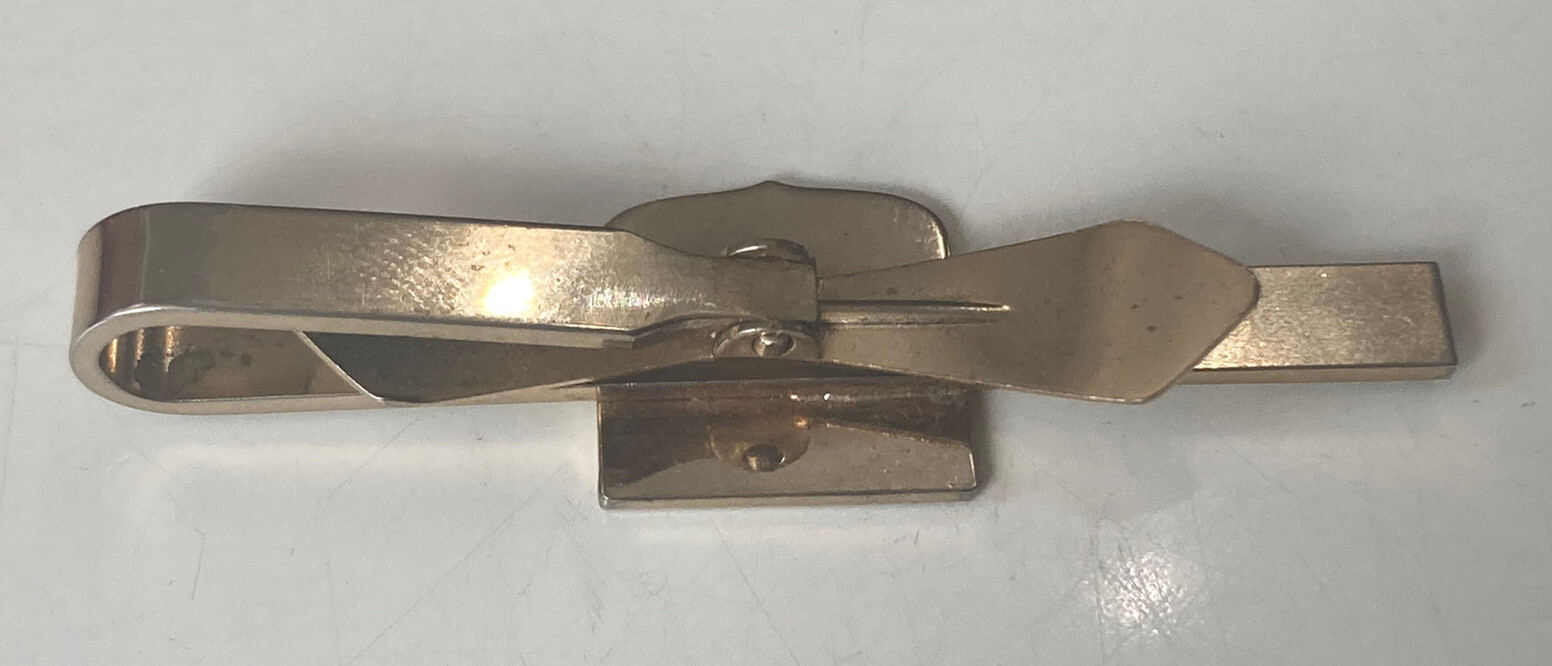 British Army Warrant Officer RSM Blue & Goldtone Tie Bar Tie Clip