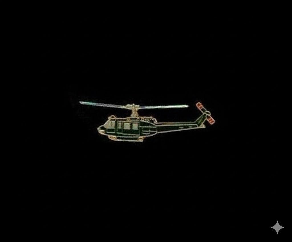 U.S. Military Aircraft Huey Lapel Pin