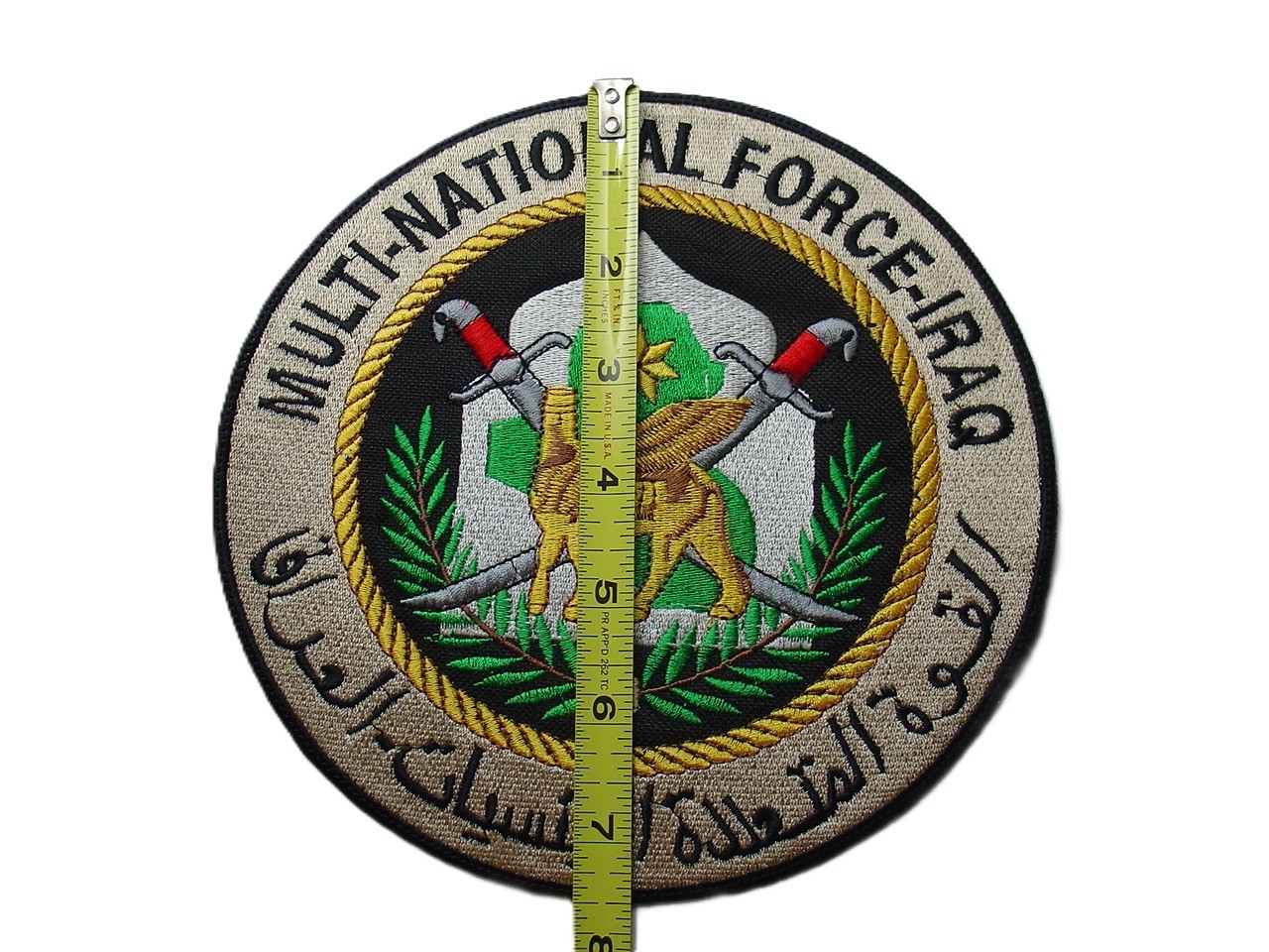 Multinational Force Iraq In country made IRAQ Large 7.5″ Patch