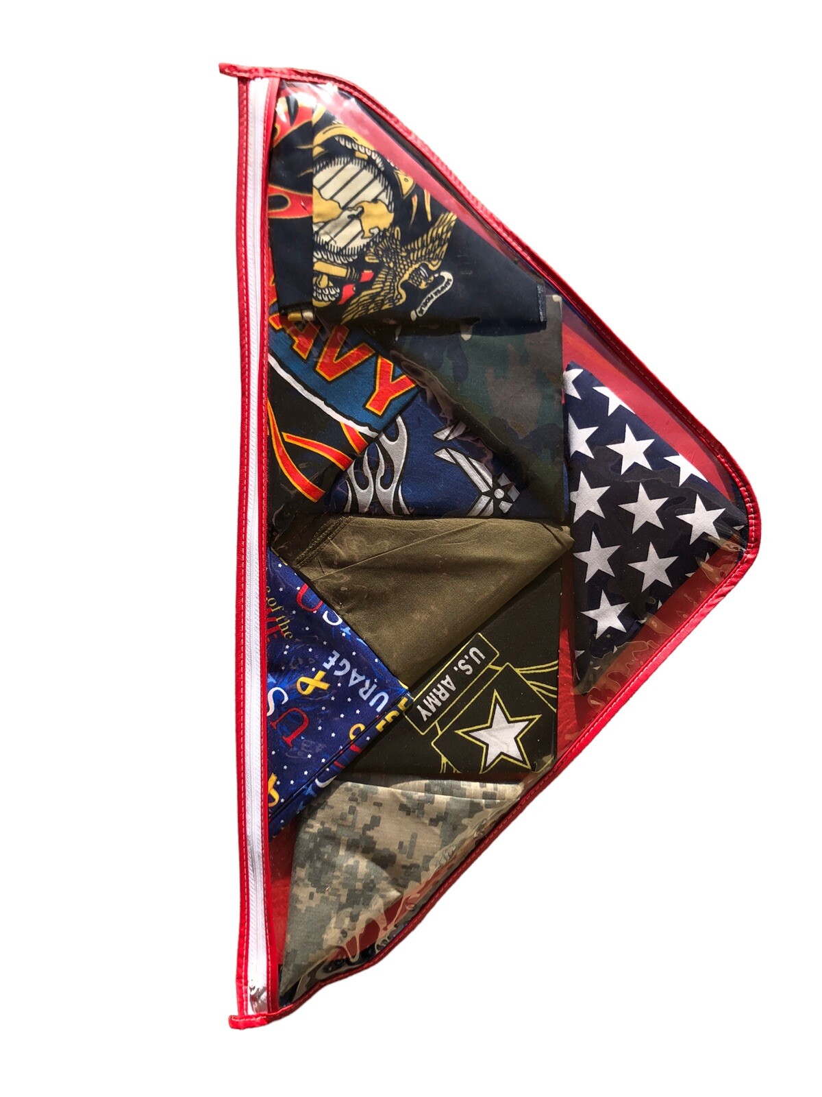 Handmade Patriotic Veteran Flag Display Army Navy Marines Vietnam War Bandana