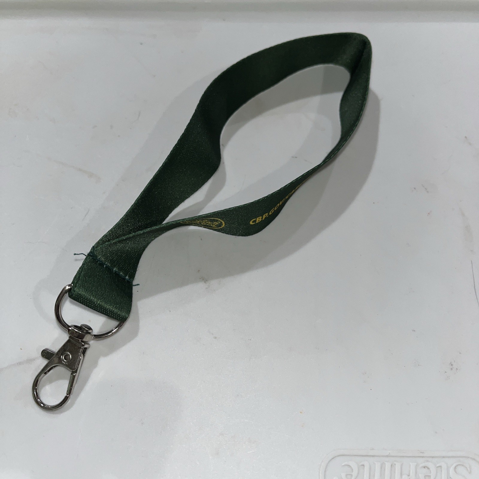 U.S. Border Patrol Key Chain , Clip End, Material Loop For Wrist-New-America