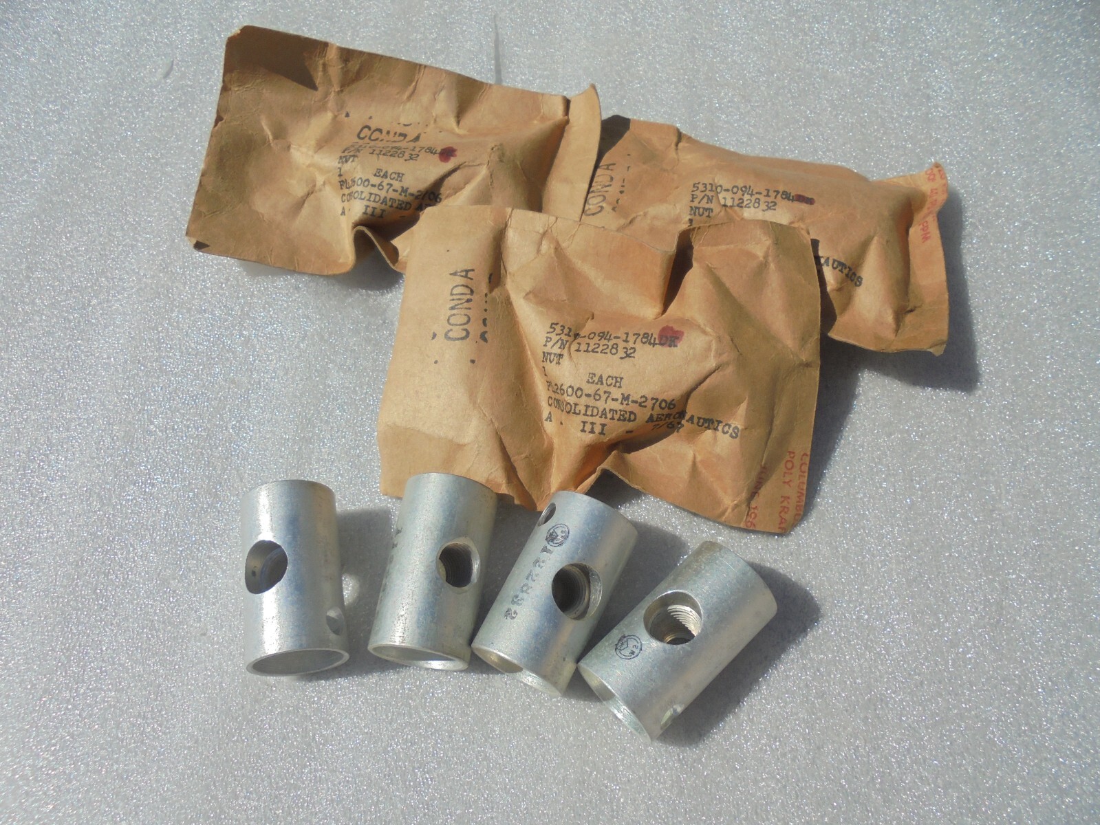 Aviation Barrel Nut P/N 1122832 (Lot of 7pcs)