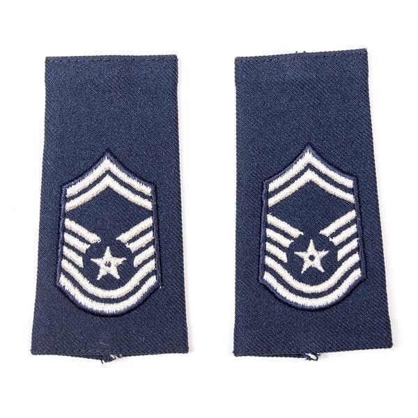 USAF Senior Master Sergeant Men E-8 Large Shoulder Loop Mark Cloth Insignia Nip