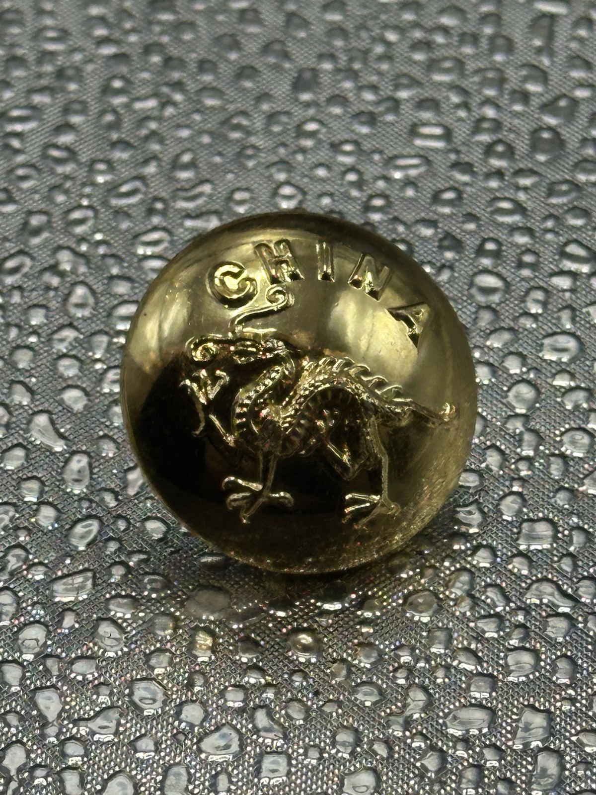 Border Regiment CHINA Dragon Button Buttons Limited Birmingham 23mm